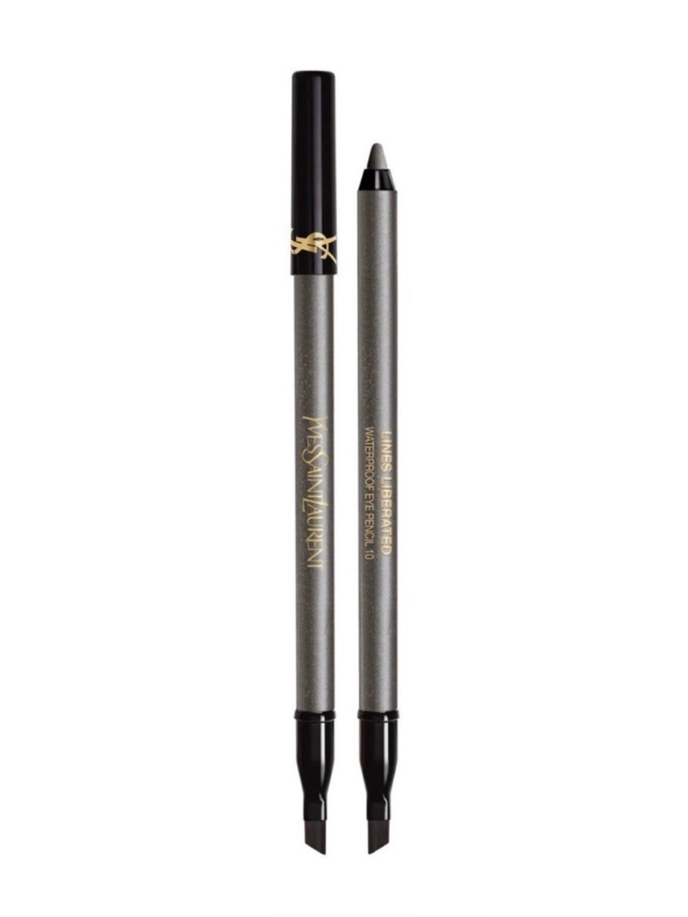 NIB YSL Dual-Ended Gray Eyeliner Pencil-Clandestine Silver.